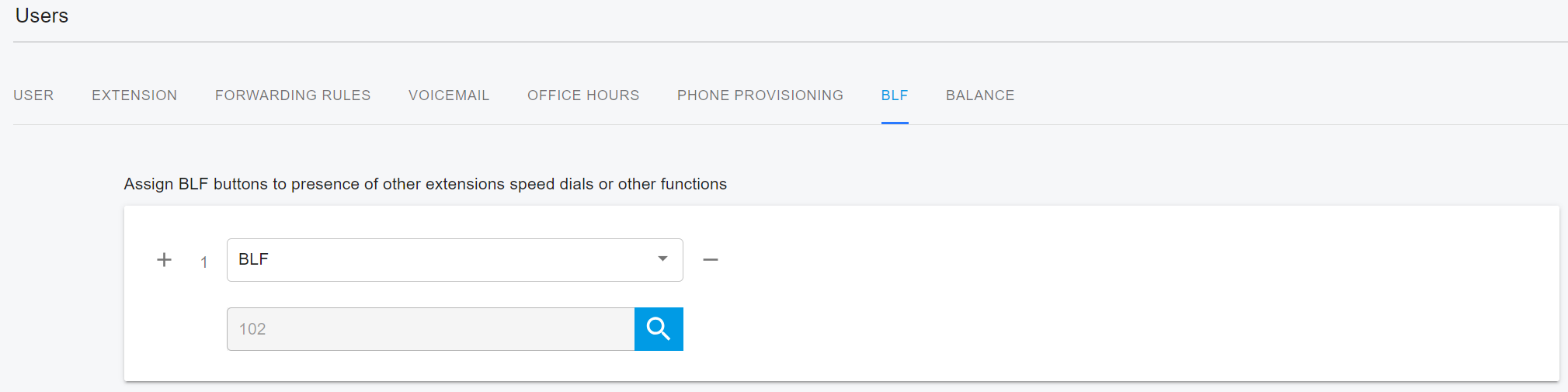 Nhận cuộc gọi BLF